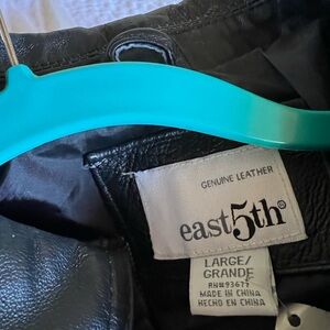 Black leather jacket